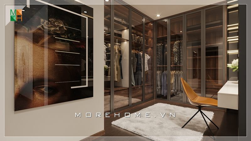  18 Mẫu phòng thay đồ đẹp, thời thượng cho thiết kế nội thất chung cư| MoreHome